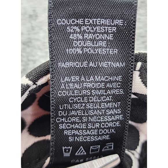 Express Polka Dot A-Line Mini Skirt Size 4 Black White Rockabilly Retro Flare - Picture 5 of 12